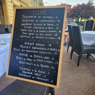 Agence M Com Marseille Hyde Bistro Nice Restaurant Bar a Vin CarteMenu Ardoise